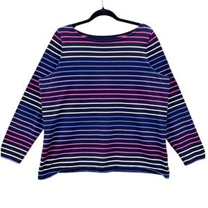 Talbots‎ Striped Top Black Size X